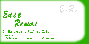 edit remai business card